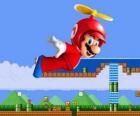 Mario pervane ile gövde ile uçan